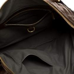 Marc Jacobs Metallic Bronze Quilted Leather Bruna Bow Satchel