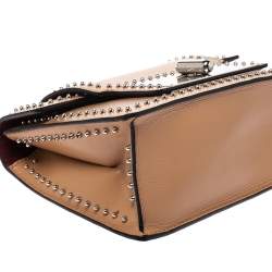 Pre Owned Marc Jacobs Beige Studded Leather Small Mischief Shoulder Bag