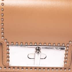 Marc Jacobs Beige Studded Leather Small Mischief Shoulder Bag