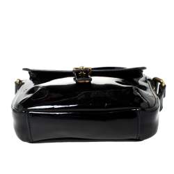 Pre Owned Marc by Marc Jacobs Black Patent Leather Crossbody Bag