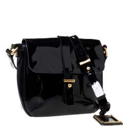 Pre Owned Marc by Marc Jacobs Black Patent Leather Crossbody Bag