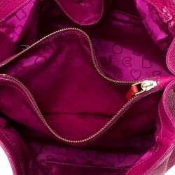 Marc By Marc Jacobs Fuchsia/Red Leather Bob’s Memphis Top Handle Bag