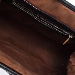 Pre Owned Marc Jacobs Black Quilted Leather Stam Satchel