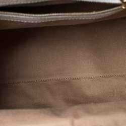 Pre Owned Marc Jacobs Ivory Quilted Leather Stam Satchel