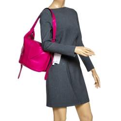Pre Owned Marc Jacobs Magenta Leather The Sling Convertible Bag