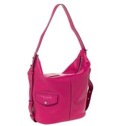 Pre Owned Marc Jacobs Magenta Leather The Sling Convertible Bag