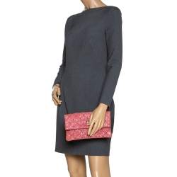 Marc Jacobs Pink Studded Leather Eugenie Clutch