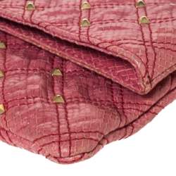 Marc Jacobs Pink Studded Leather Eugenie Clutch