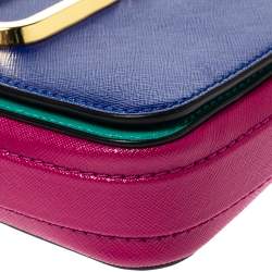 Pre Owned Marc Jacobs Multicolor Leather Hip Shot Convertible Belt Bag 