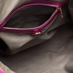 Pre Owned Marc Jacobs Metallic Pink Quilted Leather Satchel