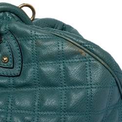 Pre Owned Marc Jacobs Pale Green Quilted Leather Stam Shoulder Bag