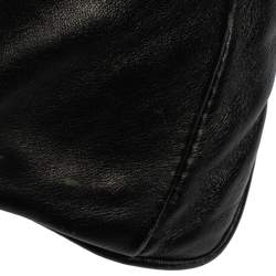 Pre Owned Marc Jacobs Black Leather Turnlock Crossbody Bag