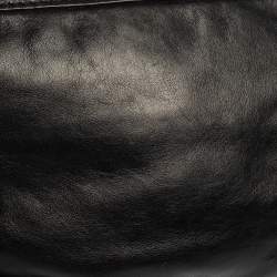 Pre Owned Marc Jacobs Black Leather Turnlock Crossbody Bag