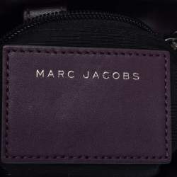 Pre Owned Marc Jacobs Purple Leather Drawstring Shoulder Bag