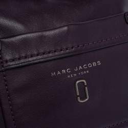 Pre Owned Marc Jacobs Purple Leather Drawstring Shoulder Bag