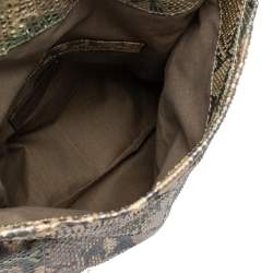 Marc Jacobs Multicolor Python Fold Over Shoulder Bag