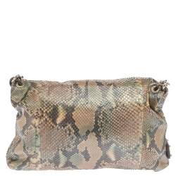 Marc Jacobs Multicolor Python Fold Over Shoulder Bag