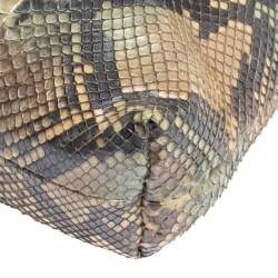 Marc Jacobs Multicolor Python Fold Over Shoulder Bag