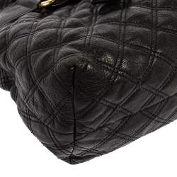 Pre Owned Marc Jacobs Black Leather Kari Satchel