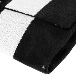 Pre Owned Marc Jacobs Black /White Sequins Isobel Wristlet Clutch