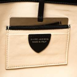 Pre Owned Marc Jacobs Black /White Sequins Isobel Wristlet Clutch