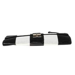 Pre Owned Marc Jacobs Black /White Sequins Isobel Wristlet Clutch