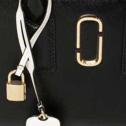 Pre Owned Marc Jacobs Black/Pink Vinyl Little Big Shot Satchel