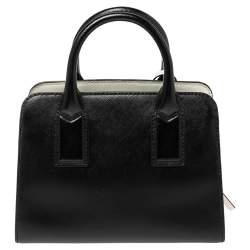 Pre Owned Marc Jacobs Black/Pink Vinyl Little Big Shot Satchel