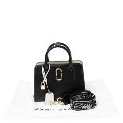 Pre Owned Marc Jacobs Black/Pink Vinyl Little Big Shot Satchel