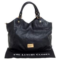Pre Owned Marc By Marc Jacobs Black Leather Francesca Tote