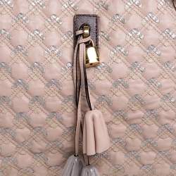 Pre Owned Marc Jacobs Pink Quilted Leather Memphis Robert Jena Satchel