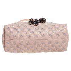 Pre Owned Marc Jacobs Pink Quilted Leather Memphis Robert Jena Satchel