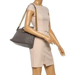 Pre Owned Marc Jacobs Brown Quilted Leather Carmine Satchel