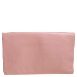 Pre Owned Marc Jacobs Peach Leather Eugenie Clutch