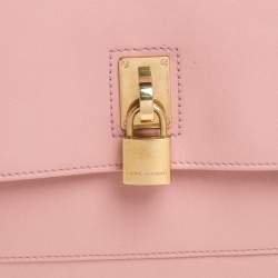 Pre Owned Marc Jacobs Peach Leather Eugenie Clutch