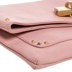 Pre Owned Marc Jacobs Peach Leather Eugenie Clutch