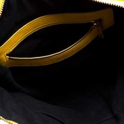 Pre Owned Marc Jacobs Mustard Quilted Leather Alina Satchel