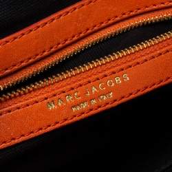 Pre Owned Marc Jacobs Orange Leather Raleigh Satchel