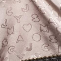 Pre Owned Marc by Marc Jacobs Grey Ostrich Embossed Leather Ozzie Square Lucy Tote