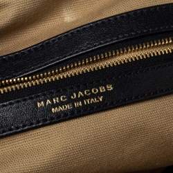 Pre Owned Marc Jacobs Black Quilted Leather Stam Satchel