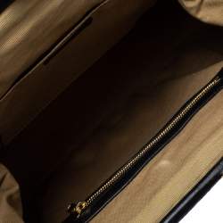 Pre Owned Marc Jacobs Black Quilted Leather Stam Satchel