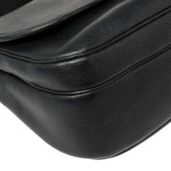 Pre Owned Marc Jacobs Black Leather Courier Messenger Bag