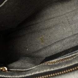 Pre Owned Marc Jacobs Black Leather Courier Messenger Bag