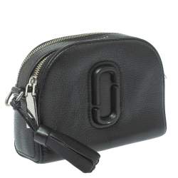 Pre Owned Marc Jacobs Black Leather Shutter Camera Crossbody Bag