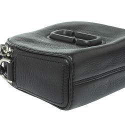 Pre Owned Marc Jacobs Black Leather Shutter Camera Crossbody Bag