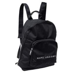 Pre Owned Marc Jacobs Black Nylon Classic Logo Backpack