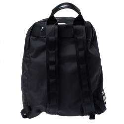 Pre Owned Marc Jacobs Black Nylon Classic Logo Backpack
