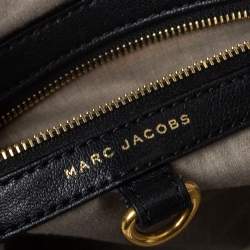 Pre Owned Marc Jacobs Black Quilted Leather Stam Satchel