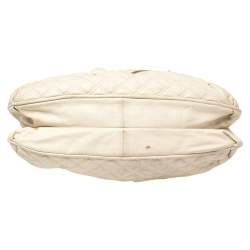 Marc Jacobs Cream Quilted Leather Cecilia Satchel