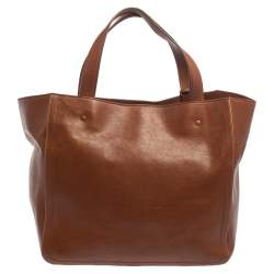 Pre Owned Marc Jacobs Brown Leather Front Pocket Tote 